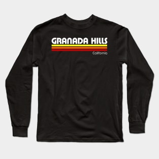 Retro Granada Hills California Long Sleeve T-Shirt